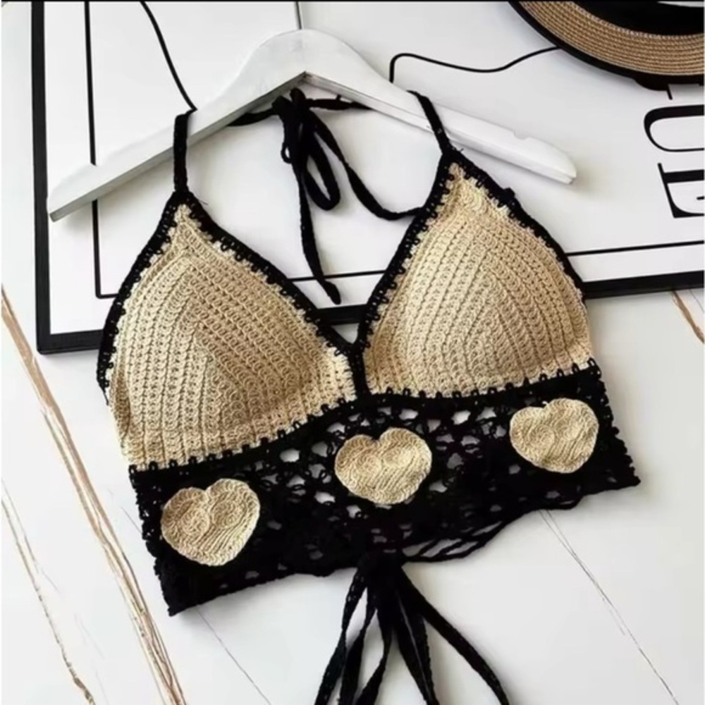 Crochet Top - One size - Green